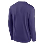 Clemson Nike Legend Primary Logo Long Sleeve Tee